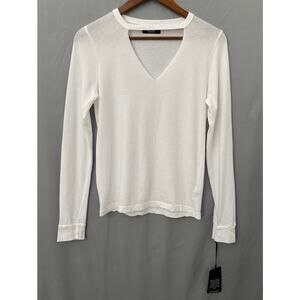 NWT Michael Lauren Size Small Hawke Cropped Cut Out V-Neck Top Casual Beachy